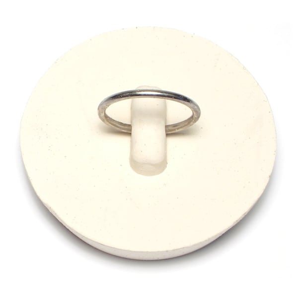 Midwest Fastener 2" x 1/2" White Rubber Stoppers 2PK 76771 - main